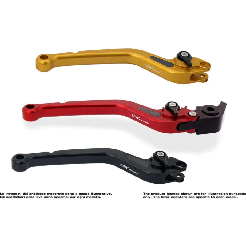 Leva freno LBL26 - modello lungo CNC Racing Rosso Offerta Speciale