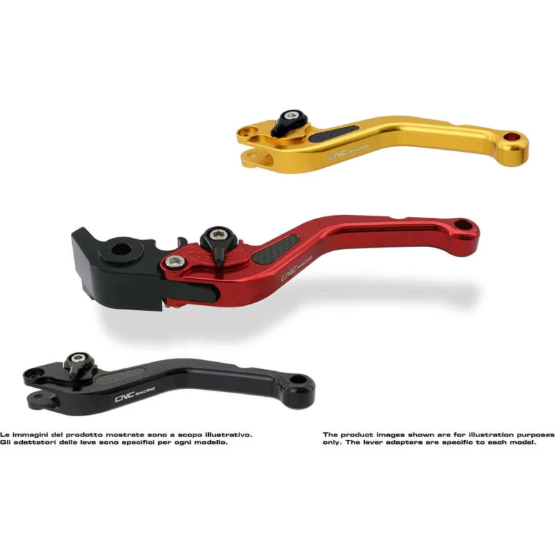 Leva frizione LCS17 - modello corto CNC Racing Rosso Reso Gratuito