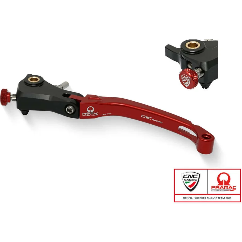 Leva frizione Race LCR12 - pieghevole Pramac Racing Limited Edition CNC Racing Rosso Scelto Dai Clienti
