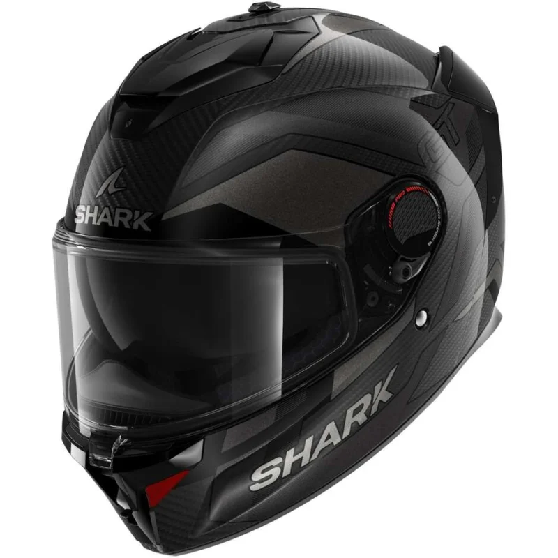 Integral Motorcycle Helmet Shark SPARTAN GT PRO RHYTHM CARBON Carbon Anthracite Chrome Popolare