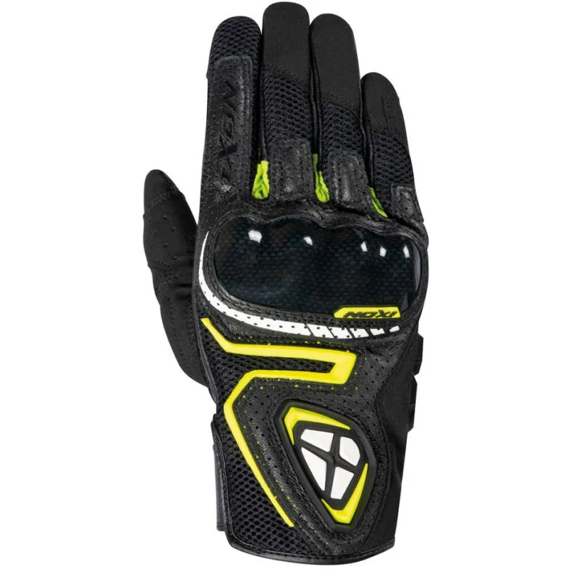 Ixon RS5 AIR Summer Leather Gloves Black Bright Yellow Direttamente Dal Produttore