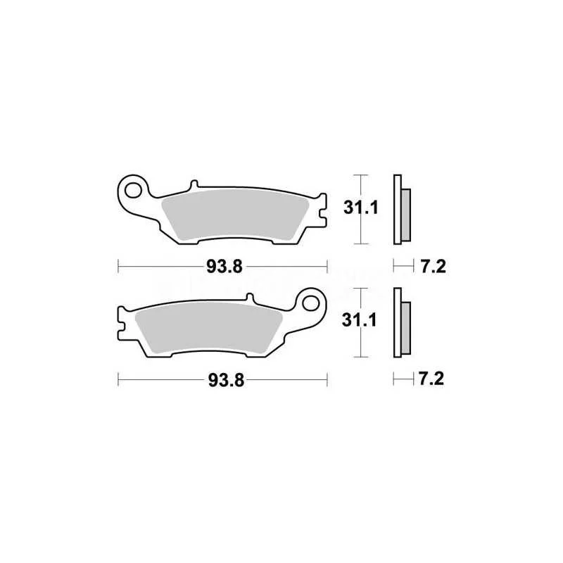 Pastiglie freno anteriori AP Yamaha YZ 450 F 08-18 Compra Oggi Stesso