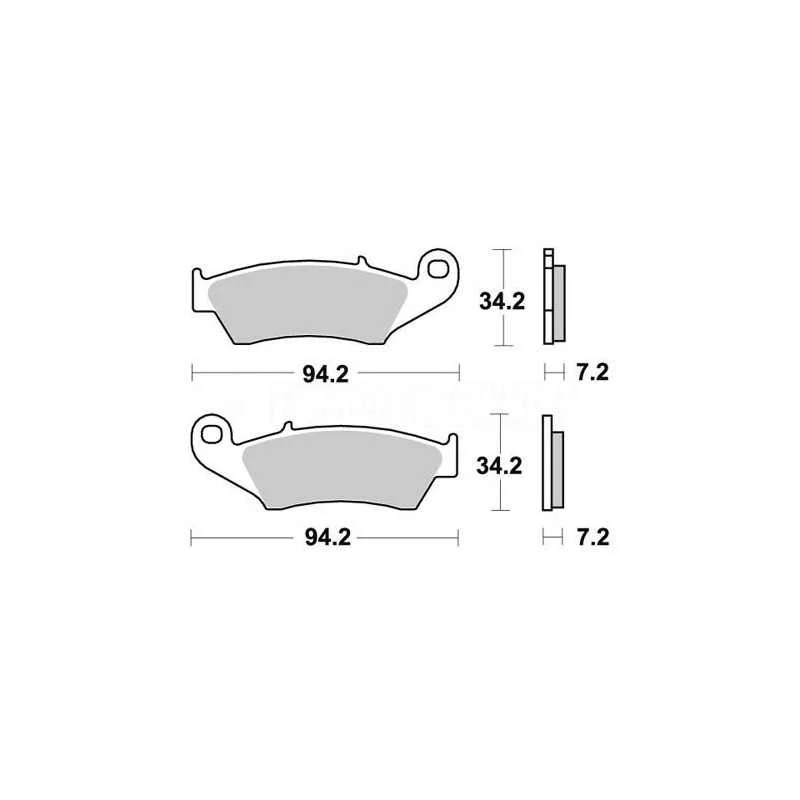 Pastiglie freno WRP Yamaha WR 426 F 01-02 anteriori ceramic Spedizione Espresso