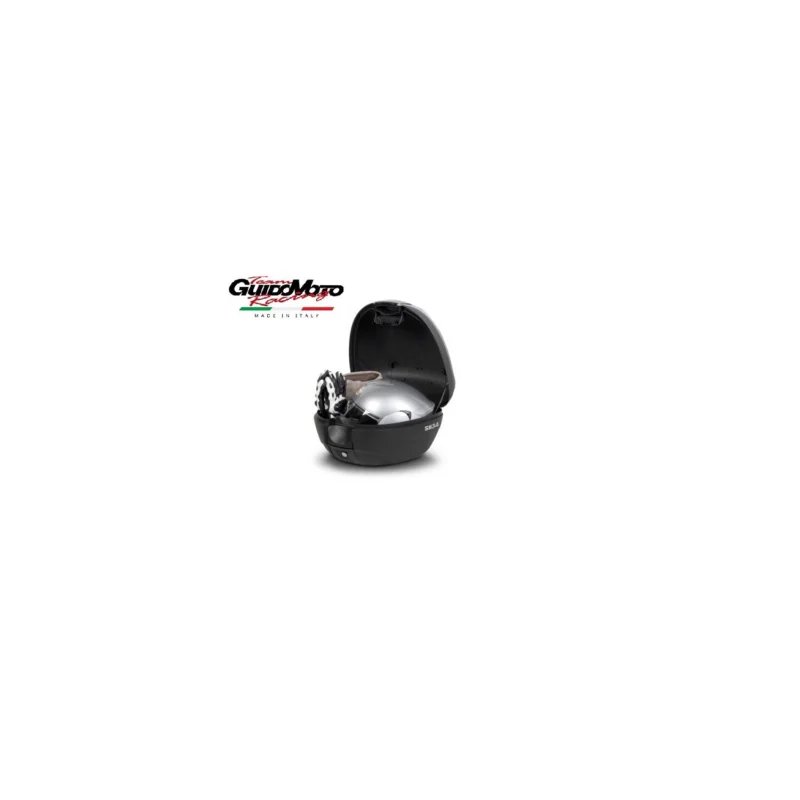 BAULETTO NERO 34 LITRI CARBON LOOK MOTOCICLI SCOOTER SHAD D0B34106 Prezzo Conveniente